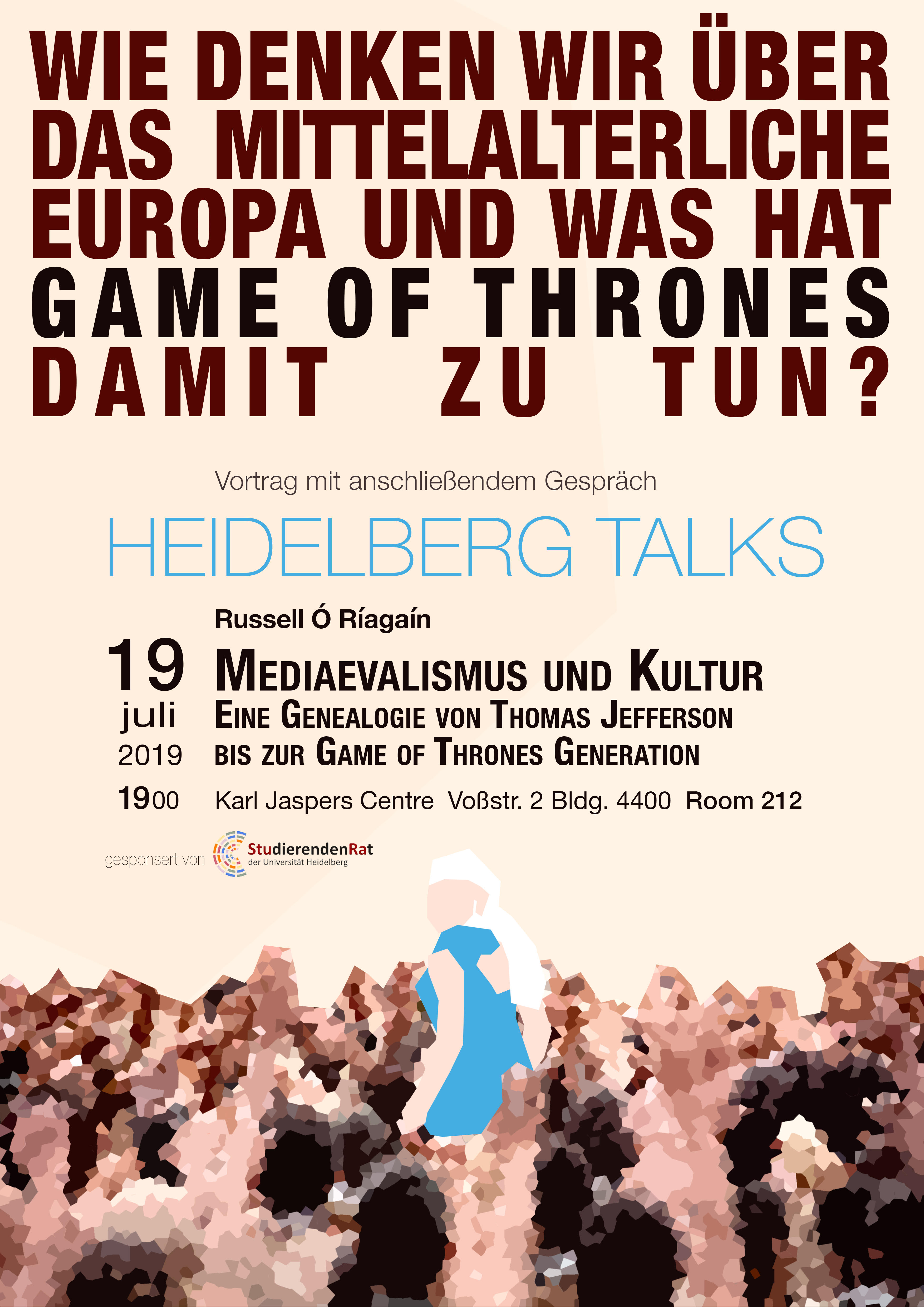 Poster for the event “Mediaevalismus und Kultur,” July 19, 2019