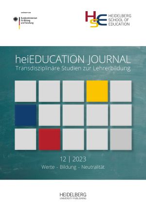 Cover von 'Nr. 12 (2023): Werte – Bildung – Neutralität'