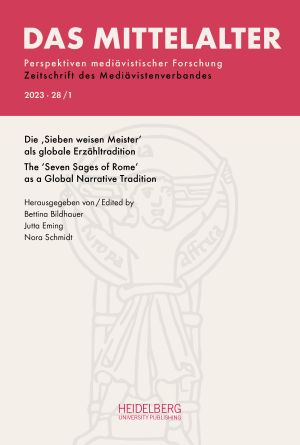 Cover of 'Bd. 28 Nr. 1 (2023): Die ‚Sieben weisen Meister‘ als globale Erzähltradition/The ‘Seven Sages of Rome’ as a Global Narrative Tradition'