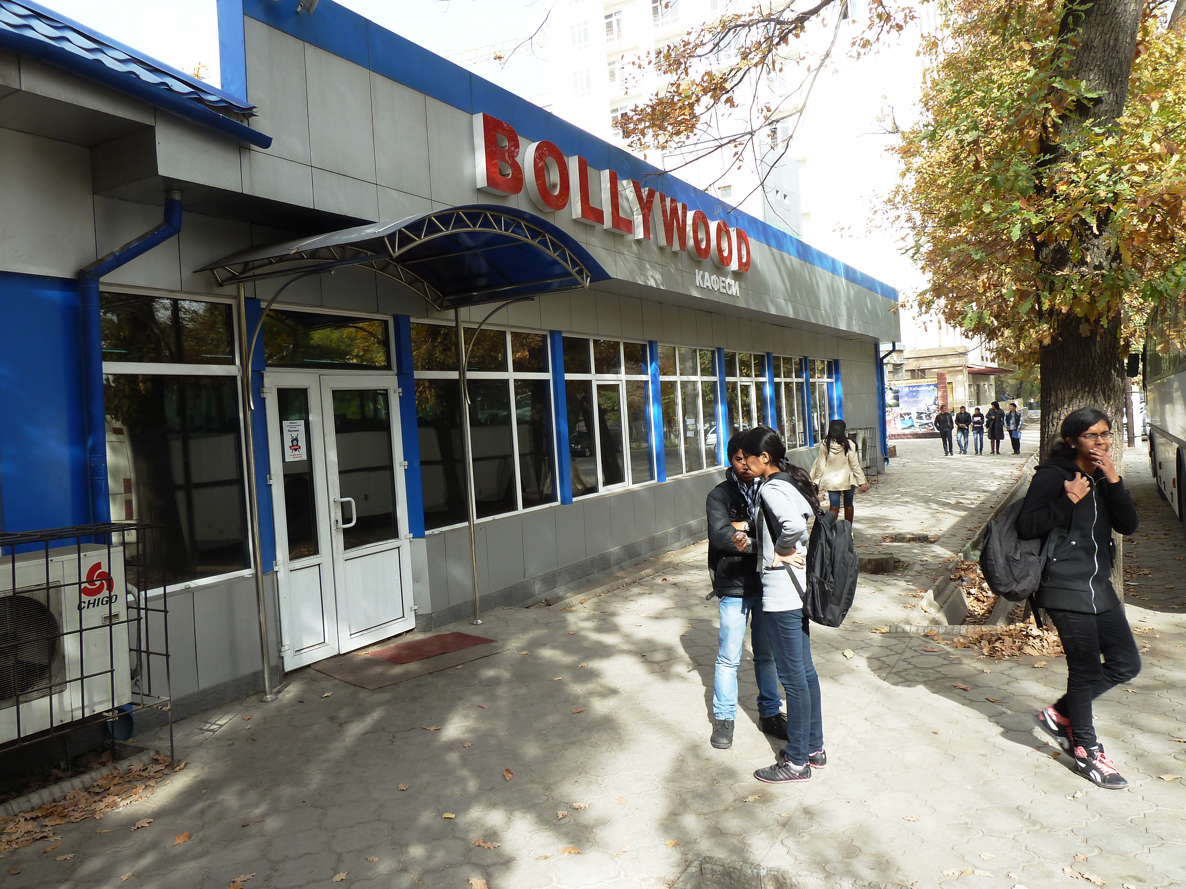 Student restaurant “Bollywood” in Bishkek offering Indian Food