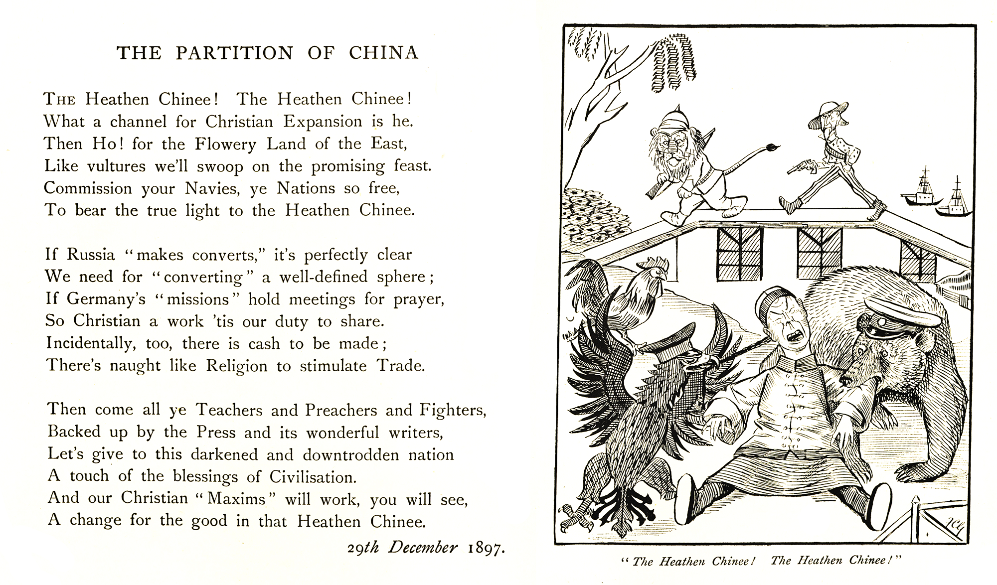 The Partition of China. British satirical poem by Sir Wilfrid Lawson