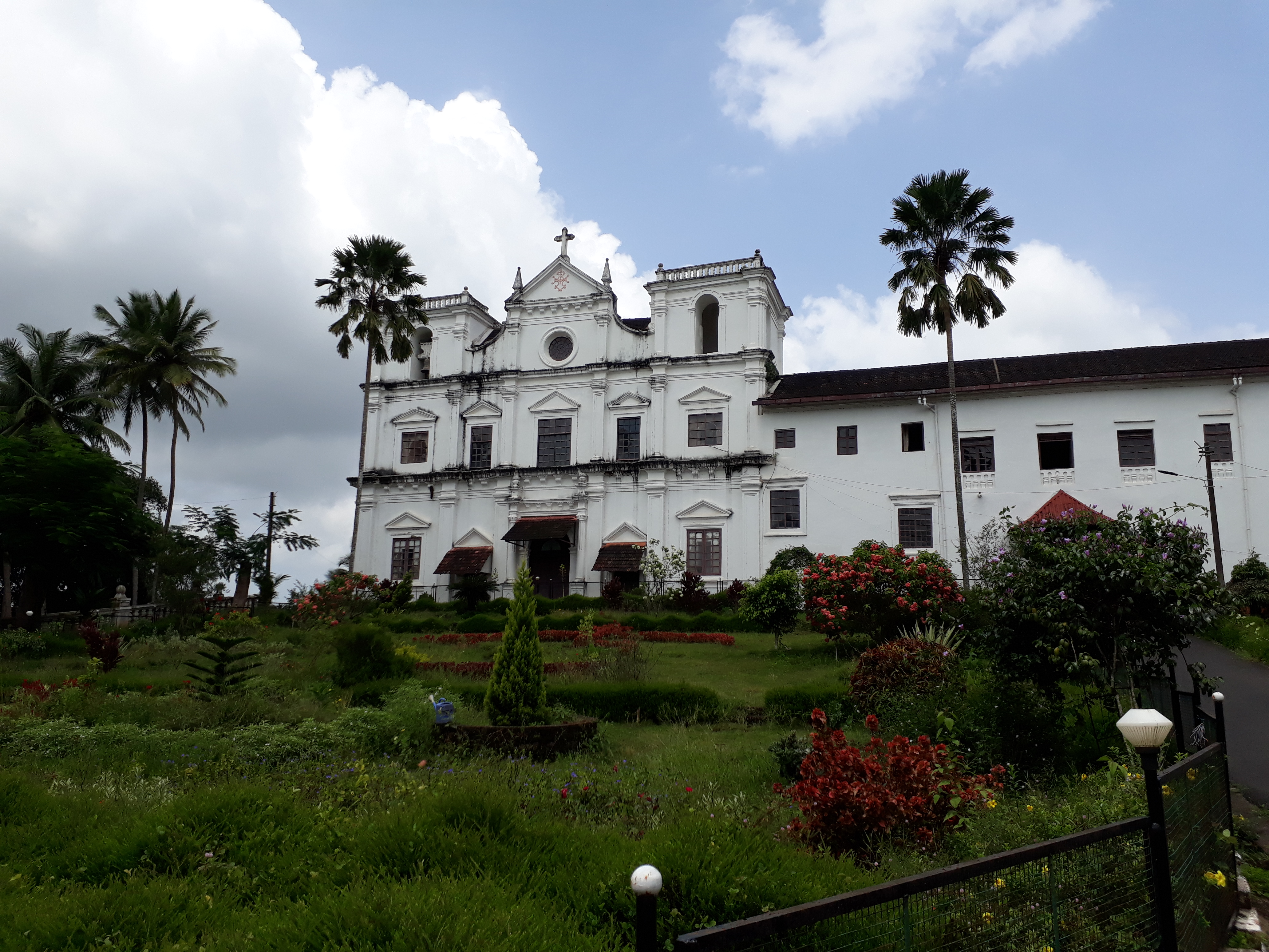 Seminary at Rachol, Goa on a hill overlooking the gardens