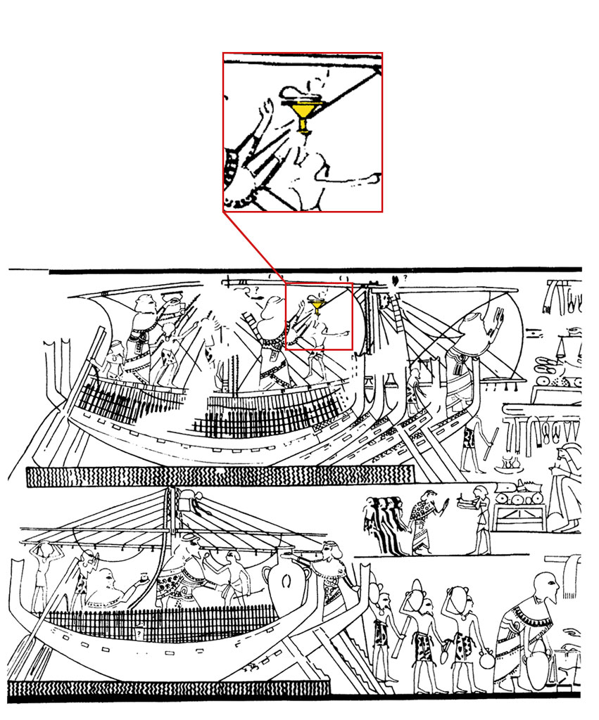 Line drawing, Canaanite ships