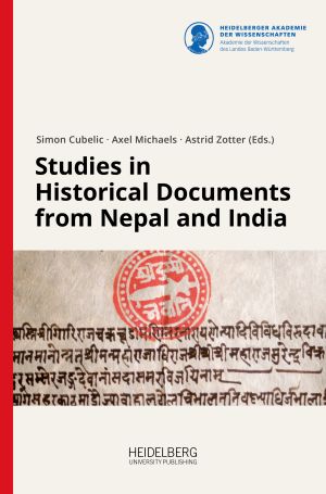 ##plugins.themes.ubOmpTheme01.submissionSeries.cover##: Studies in Historical Documents from Nepal and India