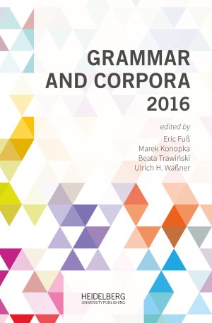 Cover: Grammar and Corpora 2016